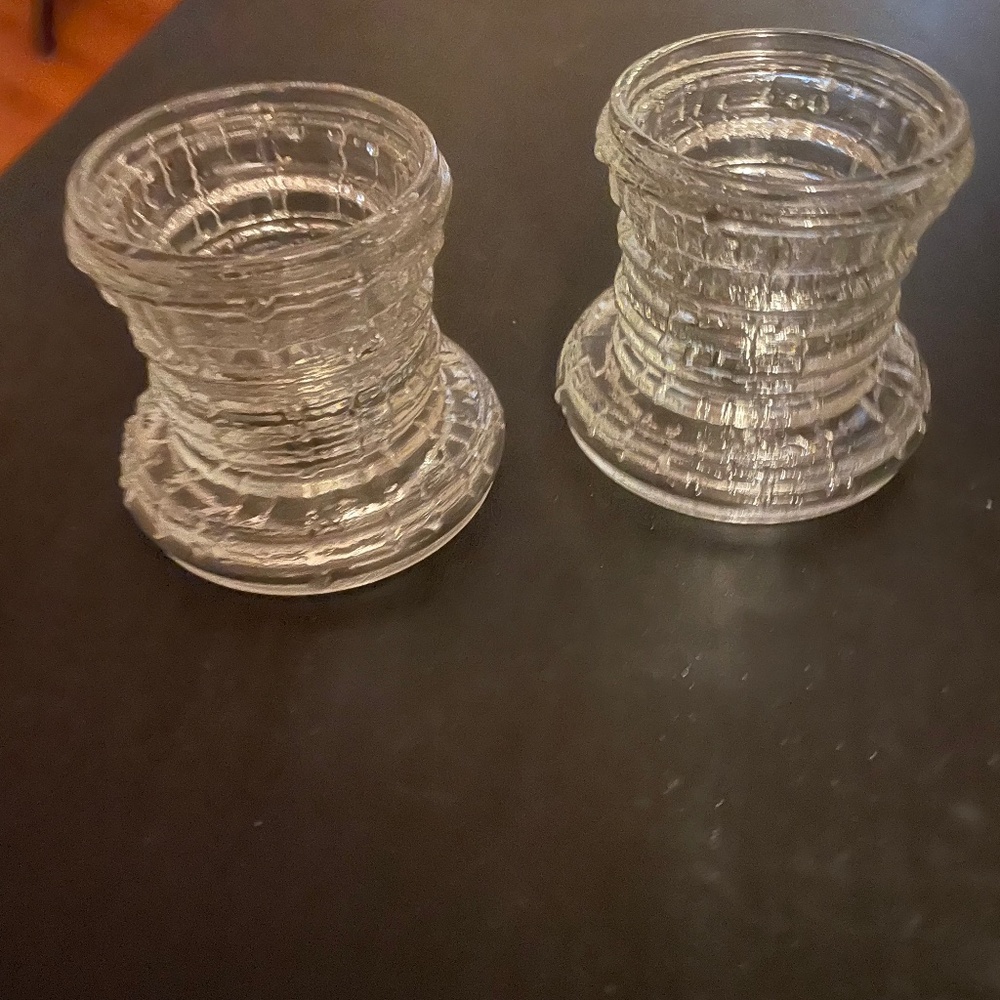 Vintage Glass Candle Holder